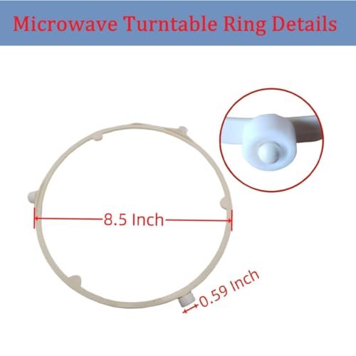 Microwave Turntable Support Ring 8.5" Replacement Part fits for GE Samsung Frigidaire -Replace WB06X10625, WB06X10818, DE92-90495A, 5304464115, 5304509438 - Image 7