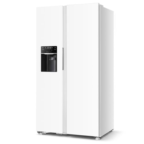 Antarctic Star 18.1 Cu.Ft 2 Door Freezer Refrigerator,with Ice making and water dispenser,powerful LED light,for Kitchen,Dorm and Office,Silver - Image 2