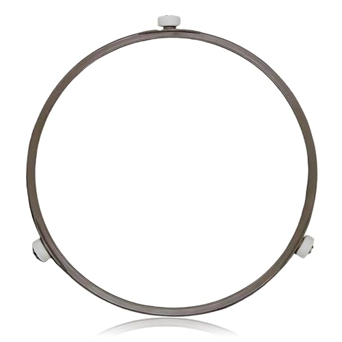 Microwave Turntable Ring Replacement 7.4-Inch Microwave Oven Spinner Replacement Parts with 3 Smooth Rollers Universal Fit for Most Microwaves - Image 2