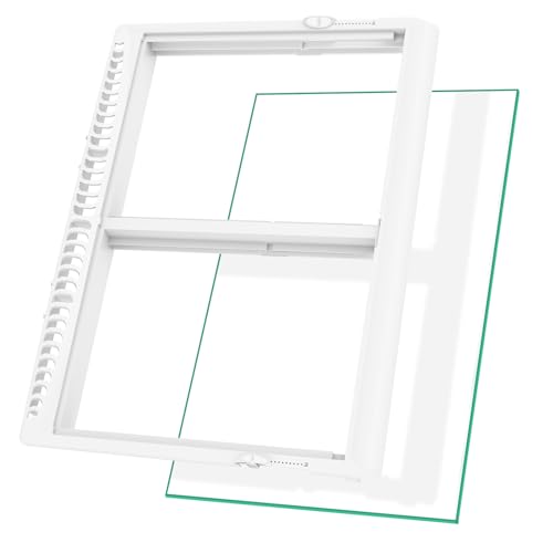 UPGRADED 240364787 Refrigerator Crisper Drawer Cover with 240350608 Crisper Glass Replacement Compatible with Frigidaire kenmore Refrigerator Drawer Replacement, Fridge Crisper Pan Drawer Cover - Image 2