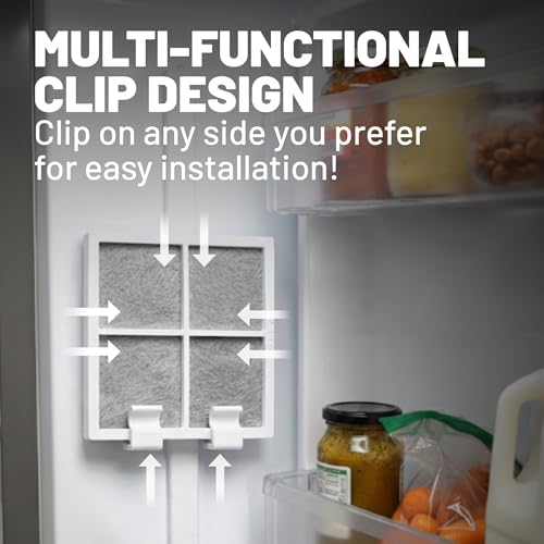Quick Parts Delivery Refrigerator Deodorizer & Universal Air Filter 3-Pack with Nylon Mounting Clip – High-Performance Carbon Technology for Fridge, Kitchen & Small Spaces - Image 4