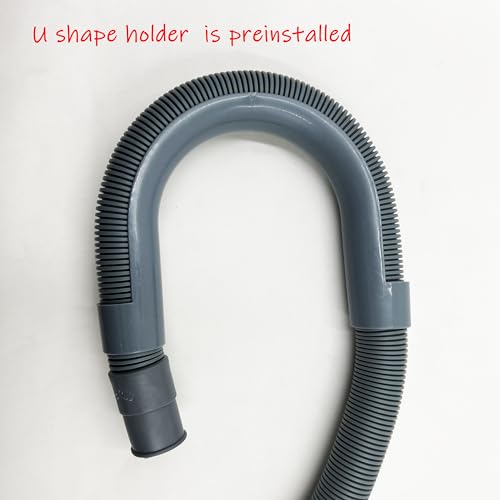 HLMOptimo 6 Feet Universal Dishwasher Drain Hose Extension Kits Corrugated Washer Hose w/ 2 Clamps 1 adapter 1 U-Bend Holder - Image 8