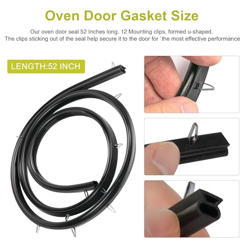 7212P043-60, 7212P034-60, 7212P042-60 Oven Door Seal Gasket Replacement for Magic Chef, Tappen, Maytag, Whirlpool Oven Door Range - Image 8