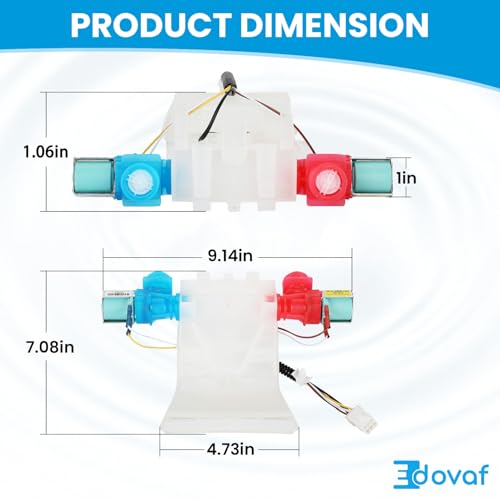 Upgraded W10144820 Washer Water Inlet Valve Compatible with whirlpool amana kenmore Washers,Replace AP6015761, W10140914, WPW10144820,W10311458,W1AP6015761,PS11749042 Washing Machine Replacement Parts - Image 4