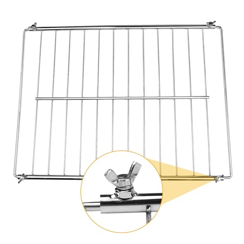 Evecad Universal Adjustable Wire Oven Rack, Extendable Baking Rack,Adjusts from 17"-30" Length, 13" Width, Chrome Telescopic Oven Cooker Shelf Rack For Whirlpool Frigidaire GE Kenmore Ovens, 1 Pack - Image 4
