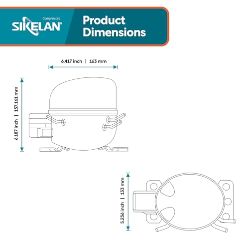 Sikelan Refrigerator Compressor 1/4 HP R600a – Quiet, Energy Efficient - Image 4
