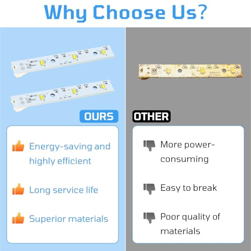 Upgrad WR55X26671 Refrigerators LED Light Board for GE Refrigerator(5 Pcs) - Image 6