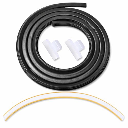 154827601 Dishwasher Door Seal Kit Compatible with Frigidaire Gallery Kenmore Electrolux Dishwasher, Includes 809006501 Bottom Door Gasket & 154701001 Splash Shield, Door Seal Replacement - Image 2