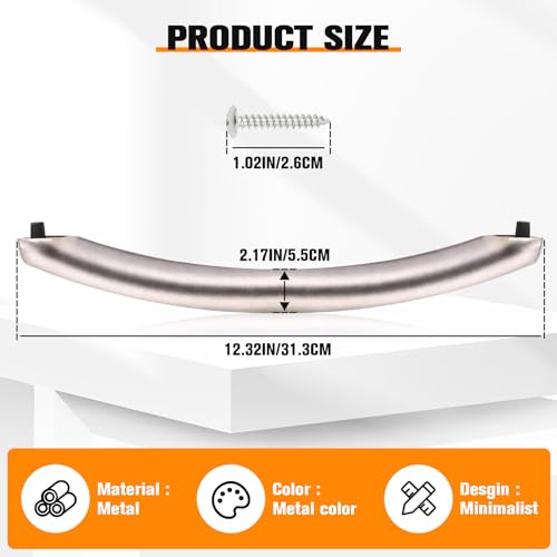 Upgrade ME16A4021AS Microwave Door Handle, DE94-04313F Assembly Handle Compatible with Samsung Microwave Handle ME16A4021AS, Alloy Material, with 2 Screw - Image 3