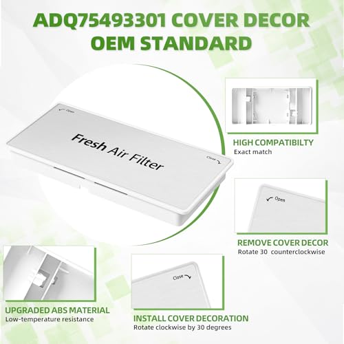 ADQ75493301 Refrigerator Air Filter Cover Replacement - Image 8