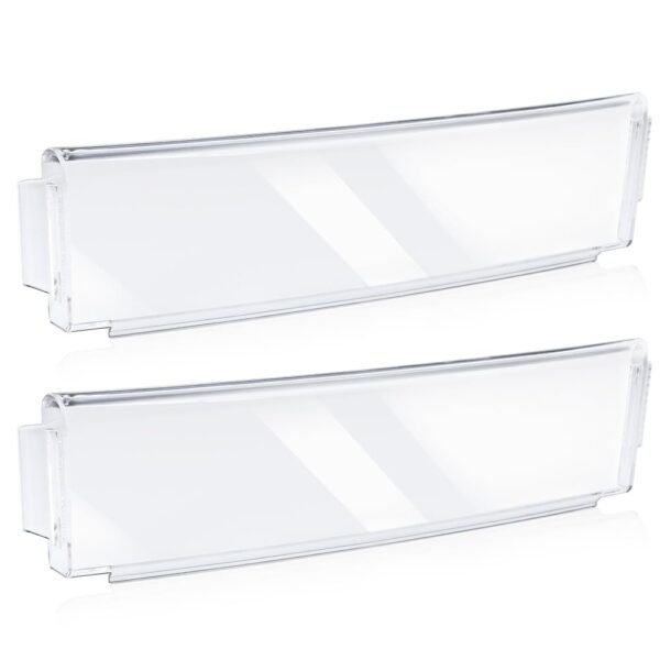 [Upgraded] WR71X10761 Fridge Shelf Trim (Clear) for GE Refrigerators, Door Shelf Insert Module Replacement Part, Replaces WR71X10289, AP4327432 (2 Pack)