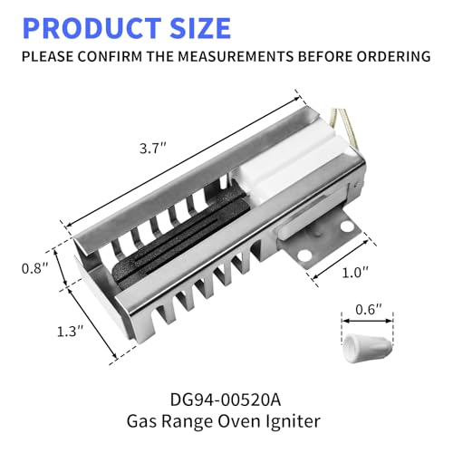 DG94-00520A Oven Igniter for Samsung NX58F5500SS NX58H5600SS NX58H9500WS - Image 8