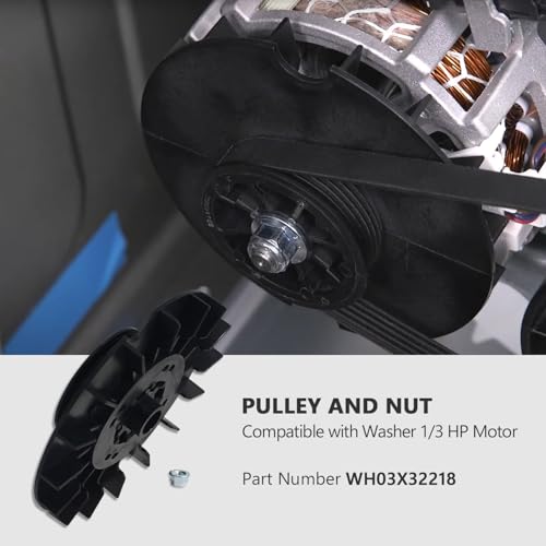 WH03X32218 WH49X25378 Washer 1/3 Hp Motor Pulley & Nut - Image 4