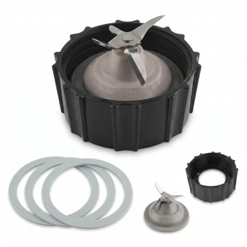 for Black & Decker Blender Replacement Parts Stainless Steel Blender Blade Compatible Blenders BL2020S BL2010WP BL2010BPA with Jar Base Cap and 3 Rubber O Ring Seal Gasket Accessory Refresh Kit - Image 8