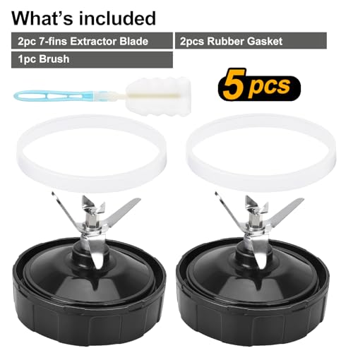7 Fins Blender Blade Replacement Parts 2pcs Compatible with Ninja Blender Top Lid Accessories for Ninja Auto iQ BL682-30 BL642-30 BL450-30 BL482-30 BL687CO-30 ect. - Image 8