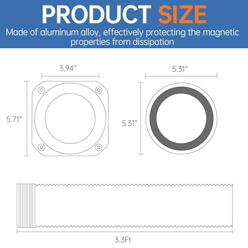 Magnetic Dryer Vent Coupling Connector Kit - DV180 Airtight Seal, Quick Connect, Includes 4"x3.3ft Dryer Vent Hose & 2 Clamps - Image 4