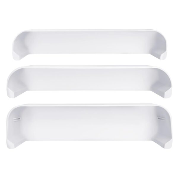 Genukraft 29325760166 RV Fridge Door Shelf Replacement Kit, Fit for Dometic DM2652 DM2852 RM Series Fridges 3 Pack White Freezer Upper Bottom Door Bin Snap-In Food Grade Replacement - Image 7