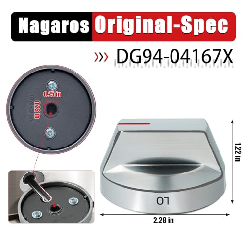 Nagaros Original-Spec Stove Knobs Replacements DG94-04167X (5-Pack) - Image 6