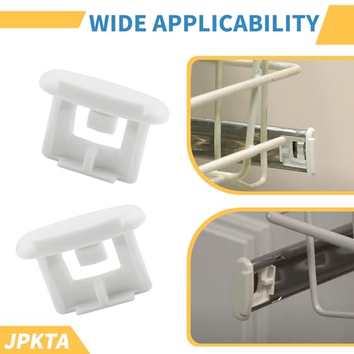2 Pack WD12X10304 Dishwasher Upper Rack Slide End Cap Stop Clip Replacement Part by JPKTA Compatible with GE Hotpoint Kenmore Dishwashers Top Rack Repalces AP4484666 WD30X97 1556527 WD12X0344 - Image 8