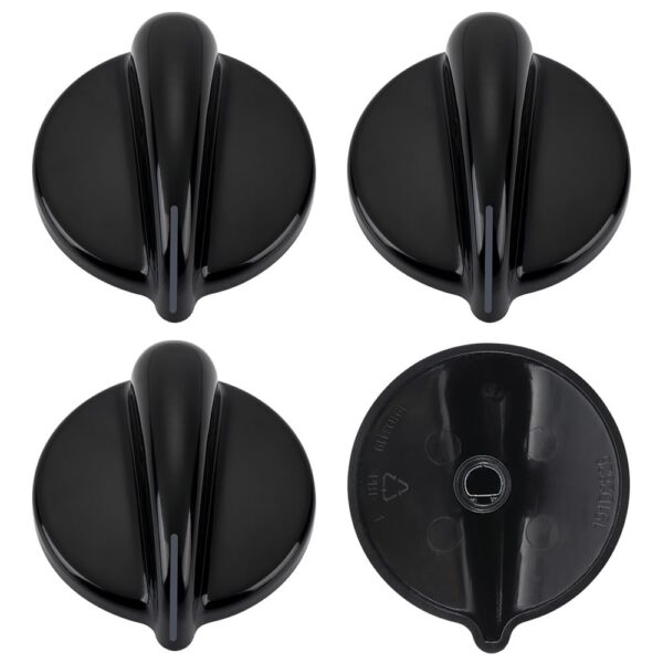 4Pcs WB03T10236 Burner Control Knob, Gas Cooktop Knobs Black for GE Range/Cooktop/Stove, Not Universal - Image 7