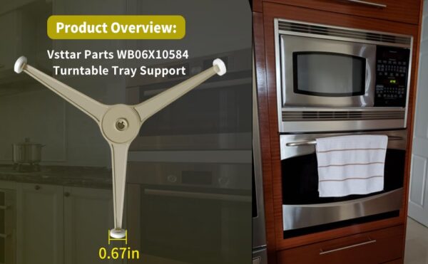 WB06X10584 Microwave Turntable Tray Support Compatible with GE Microwaves - Image 7