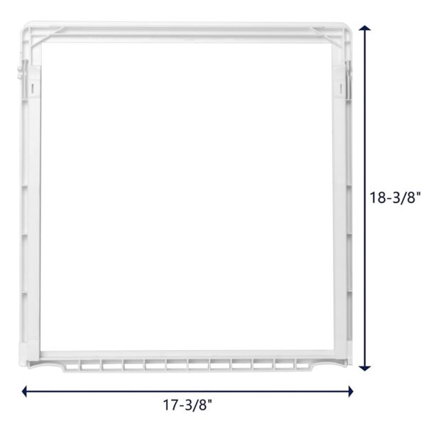 241969501 Shelf Frame without Glass Refrigerator, Refrigerator Compatible with Frigidaire Shelf Replacement Refrigerator Crisper Drawer Pan Cover Parts LFSS2612TF0, FGHS2631PF4A, FFSS2615TS0 Shelves - Image 4