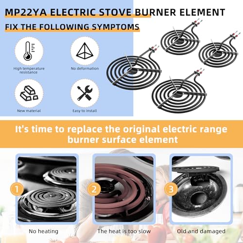 MP22YA Electric Stove Burner Element Set 2 pcs MP15YA 6" 2 pcs MP21YA 8" - Image 8