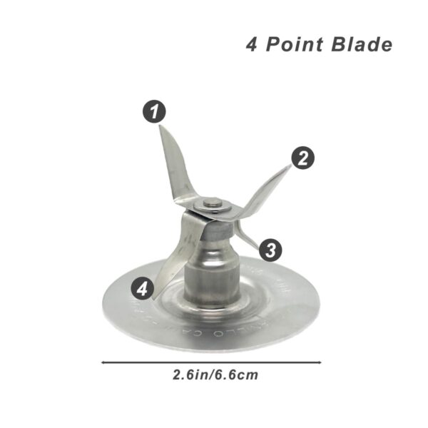 2 Pack of Blender Replacement Parts Blender Ice Crusher Blade with 4 Rubber O Ring Sealing Ring Gasket for Oster Osterizer - Image 5