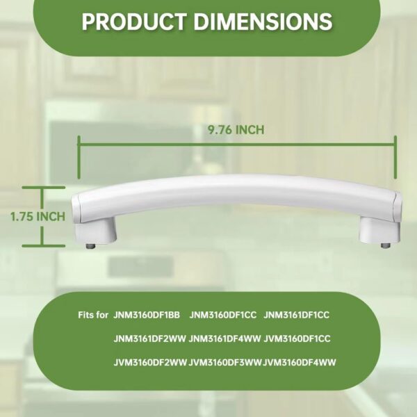 WB15X10276 Microwave Door Handle WB06X10943 Handle Support Compatible with GE Replace AP5790515 PS8754173 EAP8754173 - Image 5