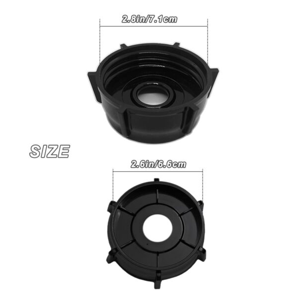 2 Pack of Blender Replacement Parts Jar Base Cap Compatible with Aspas Para Licuadora Oster Osterizer(Does NOT fit Pro, Master, or Versa models) - Image 4
