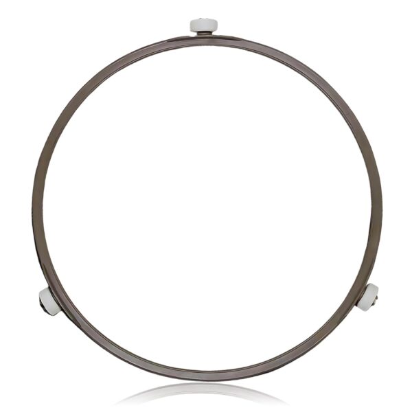 Microwave Turntable Ring Replacement 9.2-Inch Microwave Oven Spinner Replacement Parts with 3 Smooth Rollers Universal Fit for Most Microwaves
