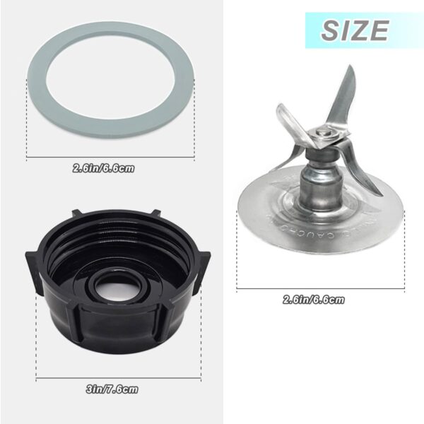 6 Cup Blender Glass Jar with Blade, Blender Replacement Parts for Aspas Para Licuadora Oster Osterizer Classic Series (NOT fit Pro, Master or Versa models) - Image 6