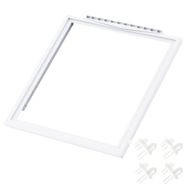 UPGRADED 241969501 Refrigerator Shelf Frame Compatible with Frigidaire Shelf Replacement Parts Crisper Drawer Pan Cover with 241993101 & 241993001 Crisper Cover Support LFSS2612TF0, FFSS2615TS0 Shelf - Image 7