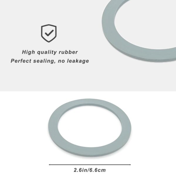 for Oster Blender Replacement Parts Blender Ice Crusher Blade with 2 Jar Base Cap and 4 Rubber O Ring Sealing Ring Gasket - Image 3