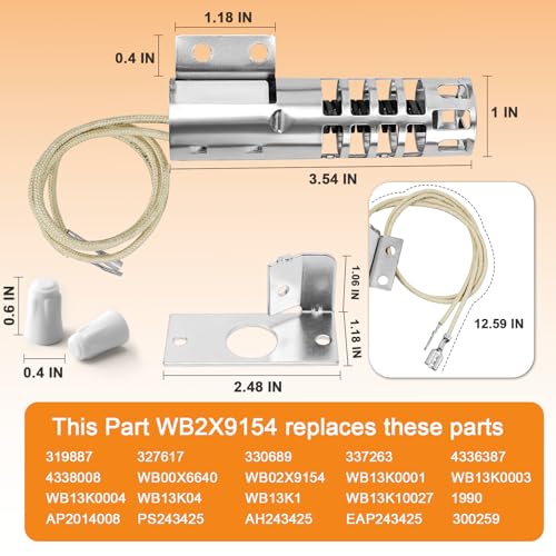 Upgraded WB2X9154 Gas Range Oven Igniter- Compatible with GE WB13K10027 WB13K3 PS243425 GR403 4342528 AP2014008 (120V,2.5-3.0 A) by Cenipar - Image 4