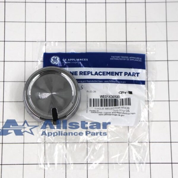 WE01X36920 Dryer Cycle Selector Knob Assembly - Image 2