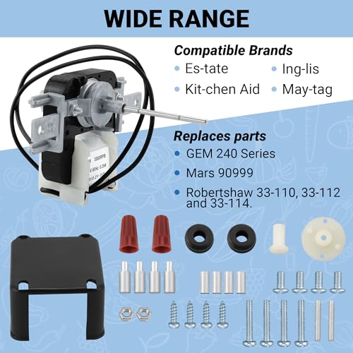 AMI PARTS SM999 Universal Refrigerator Evaporator Fan Motor - Image 7