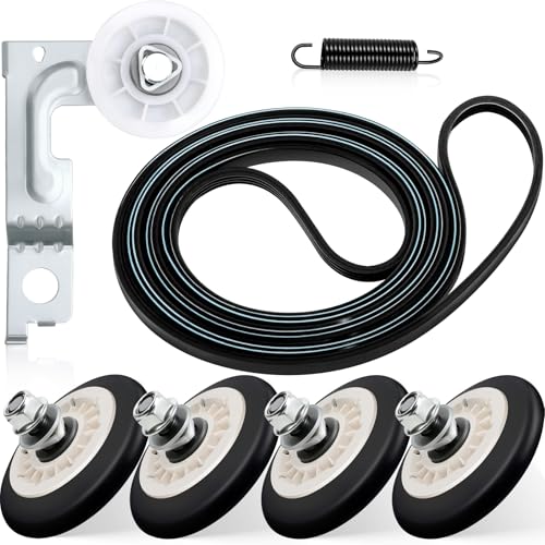 Upgraded Dryer Roller Kit for LG Kenmore Dryer Parts, Dryer Repair Kit Include 4581EL2002L Dryer Rollers, 4561EL3002A Dryer Idler Pulley, 4400EL2001F Dryer Belt Compatible with DLE3733W DLE3777W - Image 2