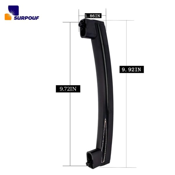 SURPOUF WB15X10275 WB06X10939 Microwave Door Handle with Support Fits for GE Kenmore Microwave Oven Ranges Replacement Part(Black) - Image 3
