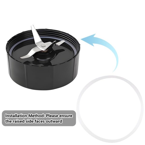 8 Pcs Seal White Ring, Rubber Gasket Replacement O-Ring for 250W Blender Sealing, Compatible with Magic Bullet MB1001, Blender Cross Blade, White - Image 6