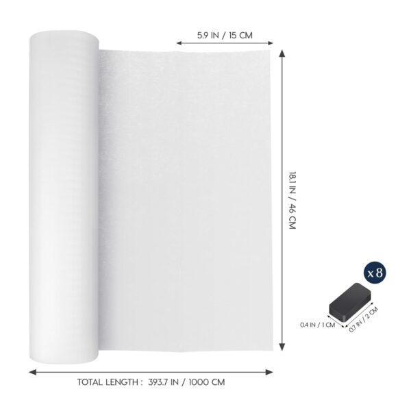 Range Hood Filters Sheets Nonwoven Fabric Grease Filter Replacement Anti Oil Filter Paper Oil Proof Sticker Anti Oil Papers for White 10m (1) - Image 7