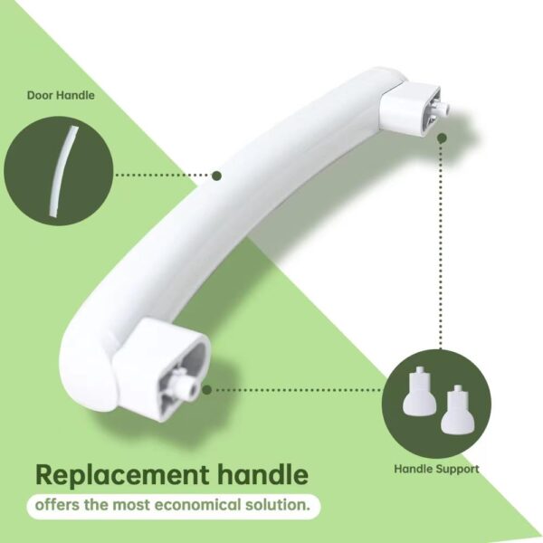 WB15X10276 Microwave Door Handle WB06X10943 Handle Support Compatible with GE Replace AP5790515 PS8754173 EAP8754173 - Image 3