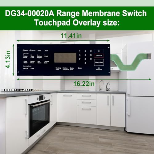 DG34-00020A Range Membrane Switch Touchpad Overlay-Compatible with Samsung - Image 4