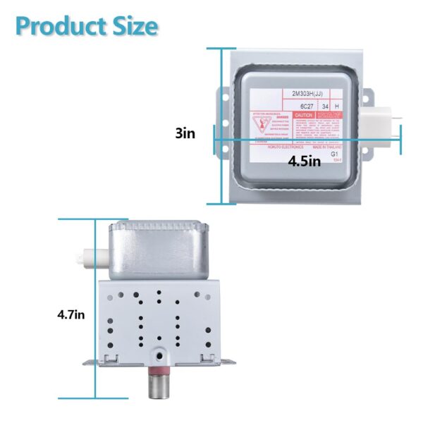 [1080W] 2M303H 2M303H(MG) Microwave Oven Magnetron Replacement - Image 6