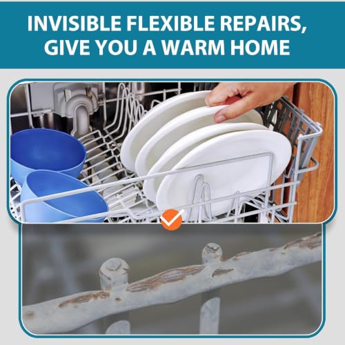 1.7oz Grey Dishwasher Rack Repair Paint, Food-Safe Rust Touch Up Coating Kit, Waterproof & High/Low Temperature Resistant, Durable Vinyl Rack Rust Fix for Dishwashers - Image 6