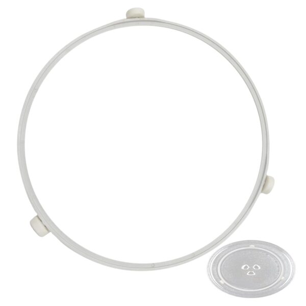 9.5in WB06X10705 Microwave Turntable Support Ring Replacement for GE Microwaves with Rollers,Microwave Oven Tray Turnable Ring,Glass Plate Tray Support Holder - Image 6