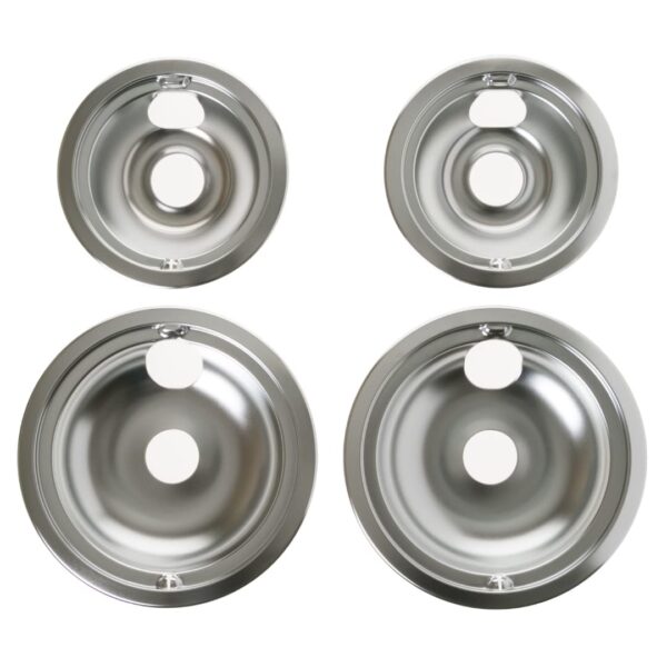 GE Appliances Range/Stove/Oven Drip Pan Set, 4-pack, GE Appliances Manufactured OEM Part,GE68C
