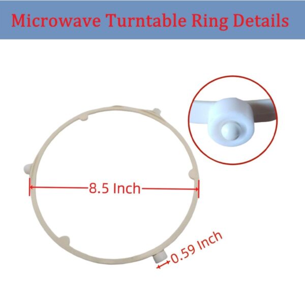 Microwave Turntable Support Ring 8.5" Replacement Part fits for GE Samsung Frigidaire -Replace WB06X10625, WB06X10818, DE92-90495A, 5304464115, 5304509438 - Image 3