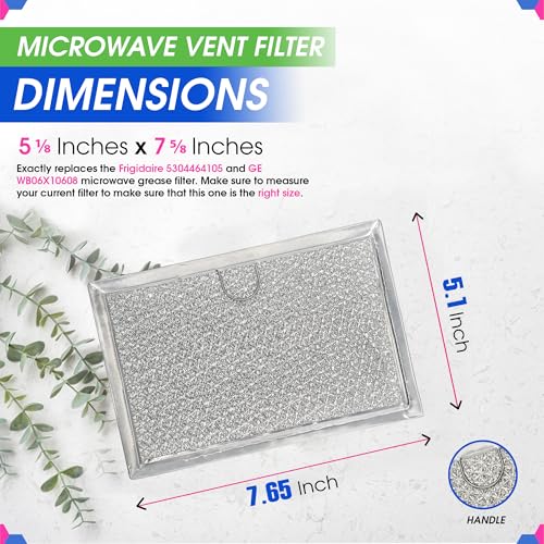 Bagean Microwave Filter 5.1"x7.6” Fits Frigidaire 5304464105 Grease Filters - Image 7