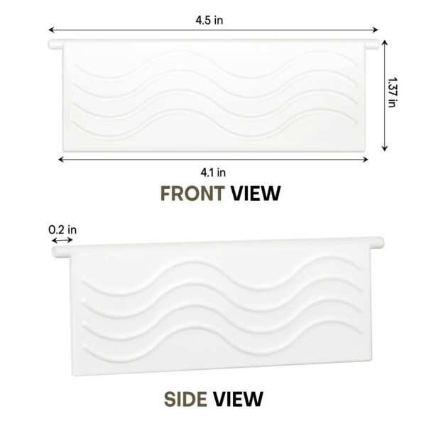 4-Pack White Dryer Vent Cover Replacement, Exterior Exhaust Vent Flaps - Image 7